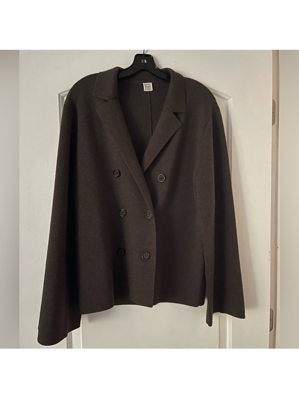 Authentic Toteme knit wool blazer brown XXS